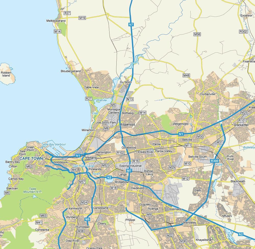 kort af edgemead Höfðaborg