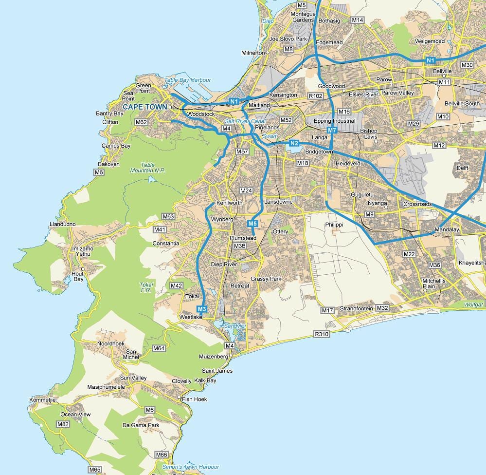 kort af plumstead Höfðaborg